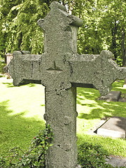 Image showing Stone cross