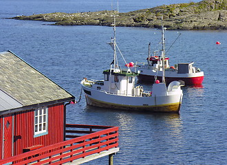 Image showing Norwegian  fishing boat