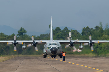 Image showing Military transport aircraft