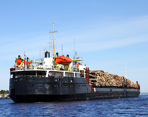 Image showing cargo of logs