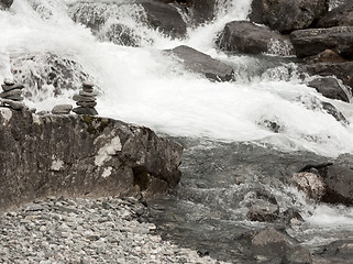 Image showing Stacked rocks