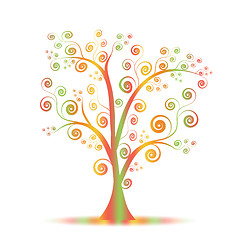 Image showing Colorful art tree
