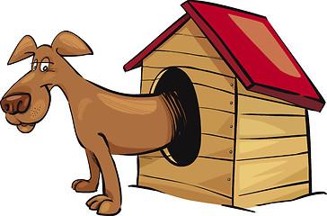 Image showing dog in kennel