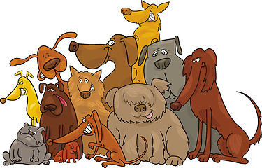 Image showing Group of dogs