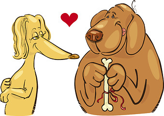 Image showing Dogs in love