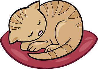 Image showing sleeping kitten