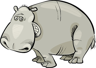 Image showing cartoon Hippopotamus