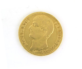 Image showing Gold coin with Napoleon as first council