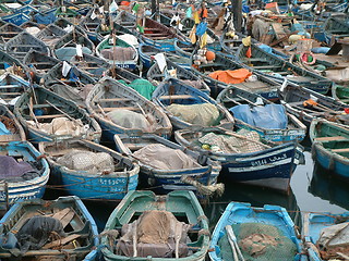 Image showing port  fishing boats