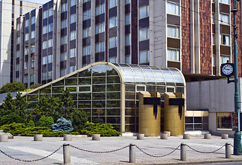 Image showing urban buildings of glass, Czech Republic