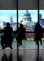 Image showing Cafe with a view