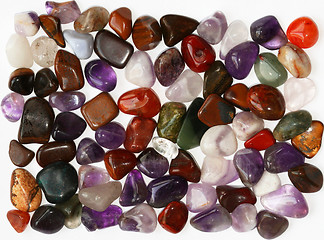 Image showing Semiprecious stones on white background