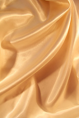 Image showing Smooth elegant golden silk 