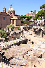 Image showing Ruins of the Roman Forum, in Rome, Italy