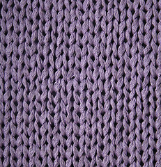 Image showing Lilac knitted textured background