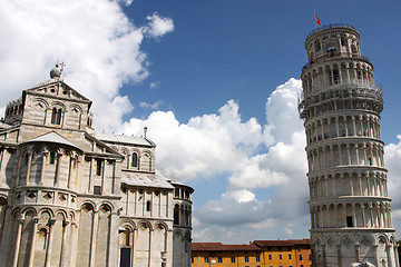 Image showing Duomo Cathedral and Leaning tower in Pisa