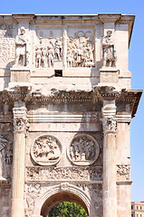 Image showing Arco de Constantino in Rome, Italy