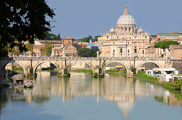 Image showing view of panorama Vatican City in Rome, Italy