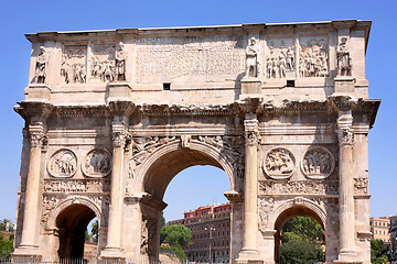 Image showing Arco de Constantino in Rome, Italy