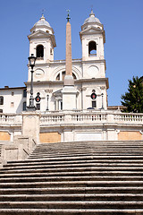 Image showing Spanish Steps in Rome Italy 