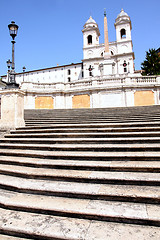 Image showing Spanish Steps in Rome Italy 