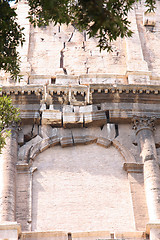 Image showing details of ruins Colosseum in Rome, Italy