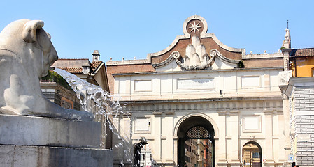 Image showing Piazza del Popolo in Rome Italy 