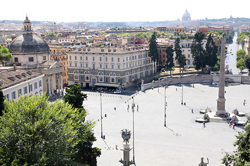 Image showing piazza del Popolo in Rome Italy 