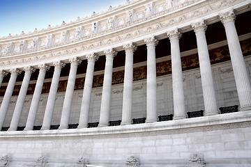 Image showing Vittorio Emanuele, The Piazza Venezia in Rome, Italy