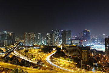 Image showing modern city at night