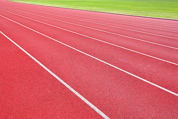 Image showing lanes of running track