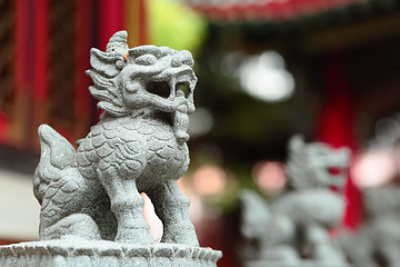 Image showing Chinese dragon statue