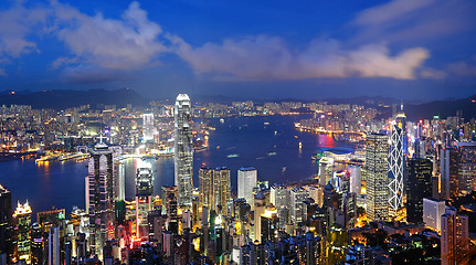 Image showing Hong Kong at night