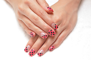 Image showing Women's hand with nice manicure