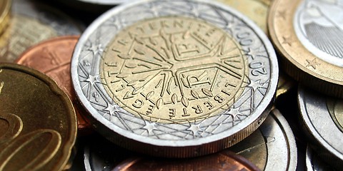 Image showing Euro coins