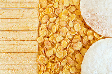 Image showing Corn flakes with loaves