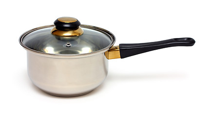 Image showing stainless pot with handle