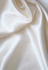 Image showing Smooth elegant white silk as background