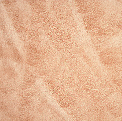 Image showing Beige velvet fabric as background