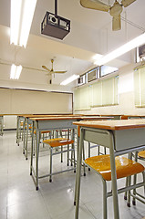 Image showing empty classroom 