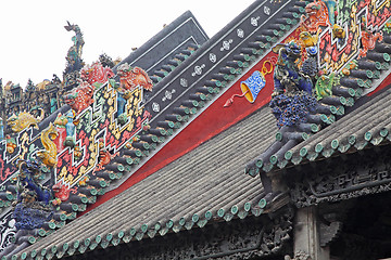 Image showing China's ancient architecture, ancient home of the rich 