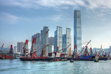 Image showing Hong Kong harbour 