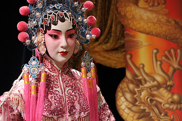 Image showing chinese opera dummy ,it is a toy,not real man 