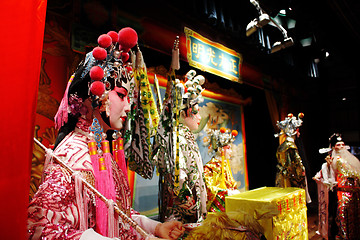 Image showing chinese opera dummy ,it is a toy,not real man 