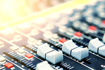 Image showing mixing desk background pattern 