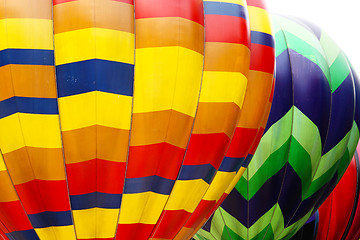 Image showing Photo of color hot air balloon and sunny day 