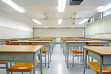 Image showing empty classroom 