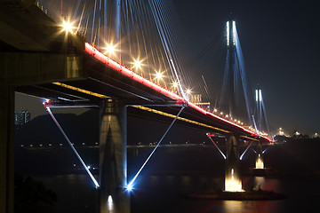 Image showing Ting Kau bridge 