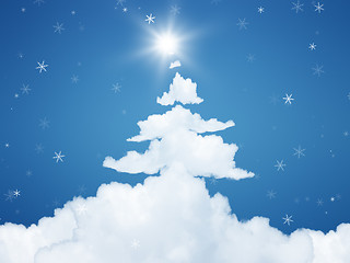 Image showing christmas cloud