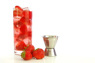 Image showing strawberry summer drink